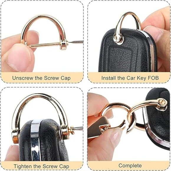 Stretchy Key Chain with D Ring - Picture 3 of 7